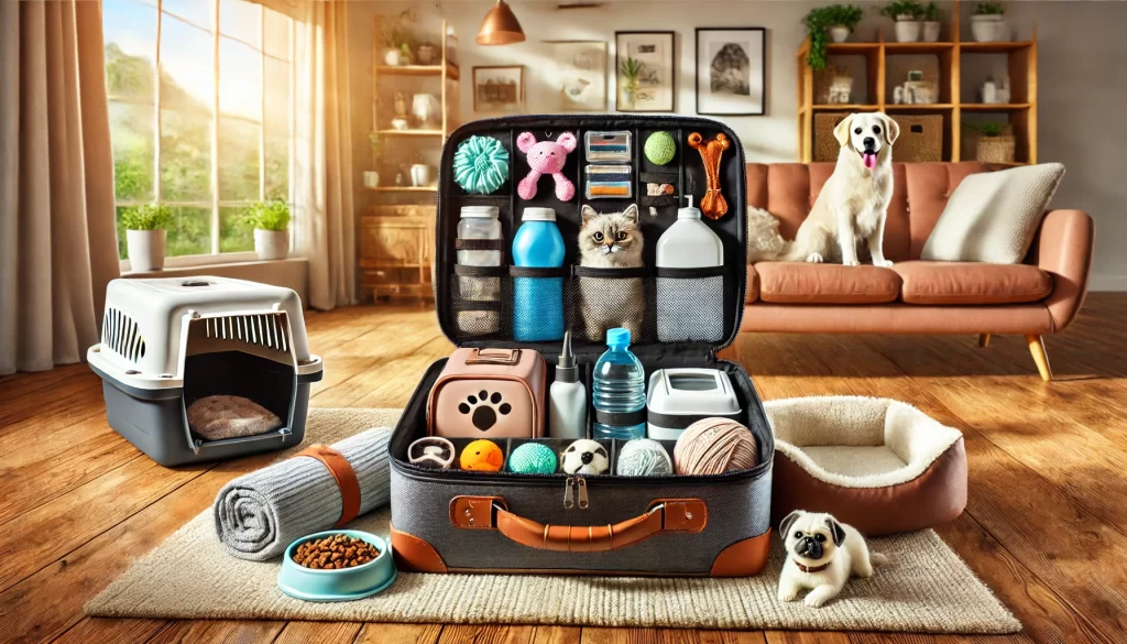 kit de viaje para mascotas