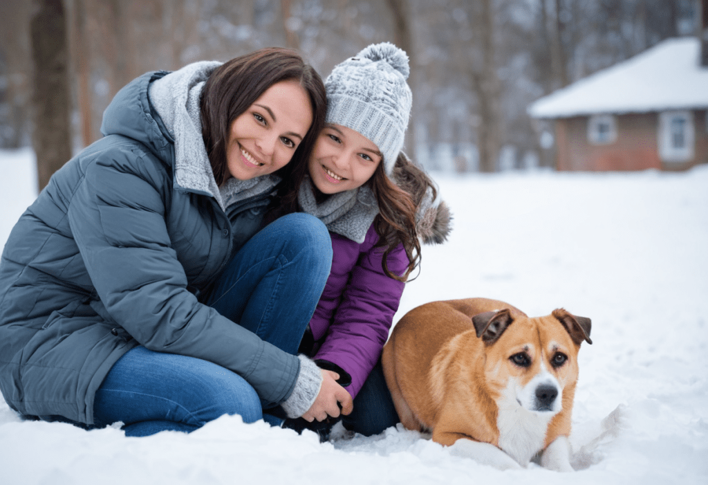 Adopción de mascotas en invierno