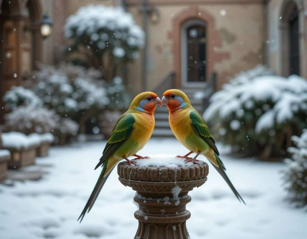 Cuidado de las aves en invierno