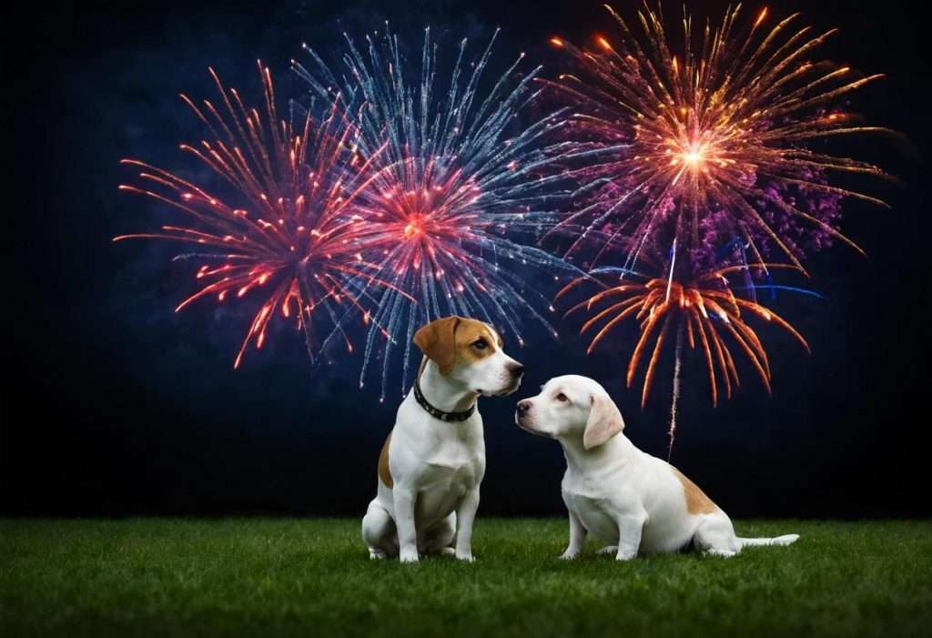 proteger a tu mascota durante los fuegos artificiales