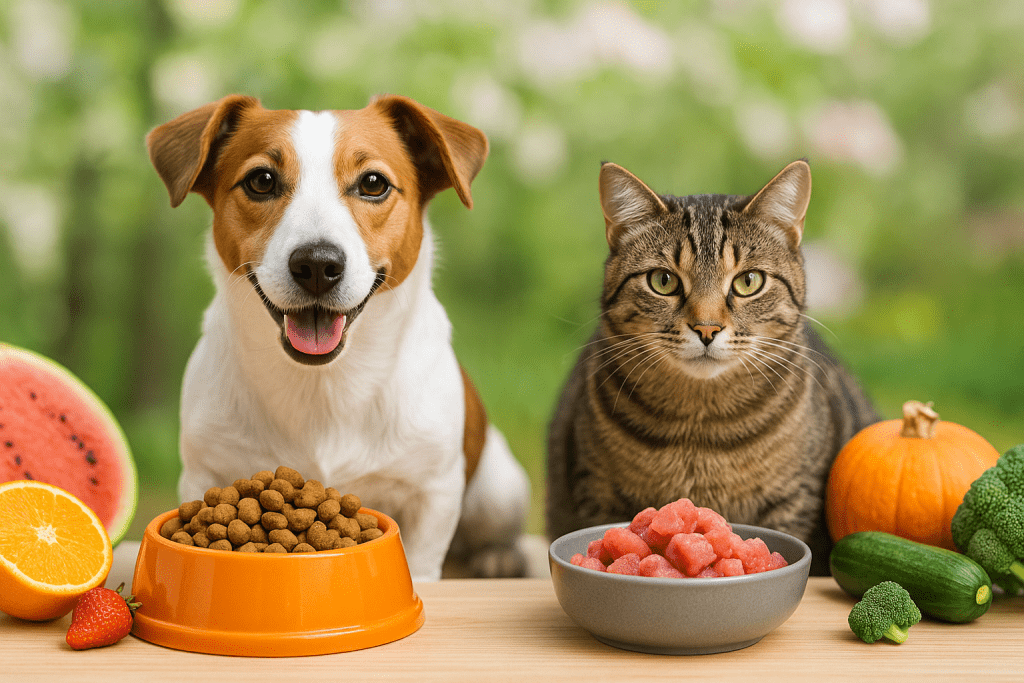 alimentos para perros y gatos