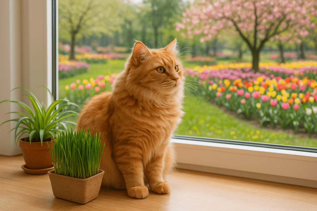 estimular a tu gato en primavera