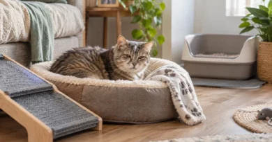 adaptar la casa para un gato mayor